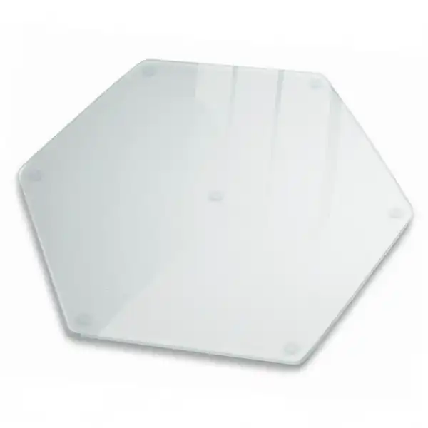 Tocător de bucătărie hexagonal semitransparent