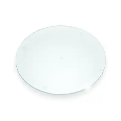 Tocător rotund din sticlă transparentă