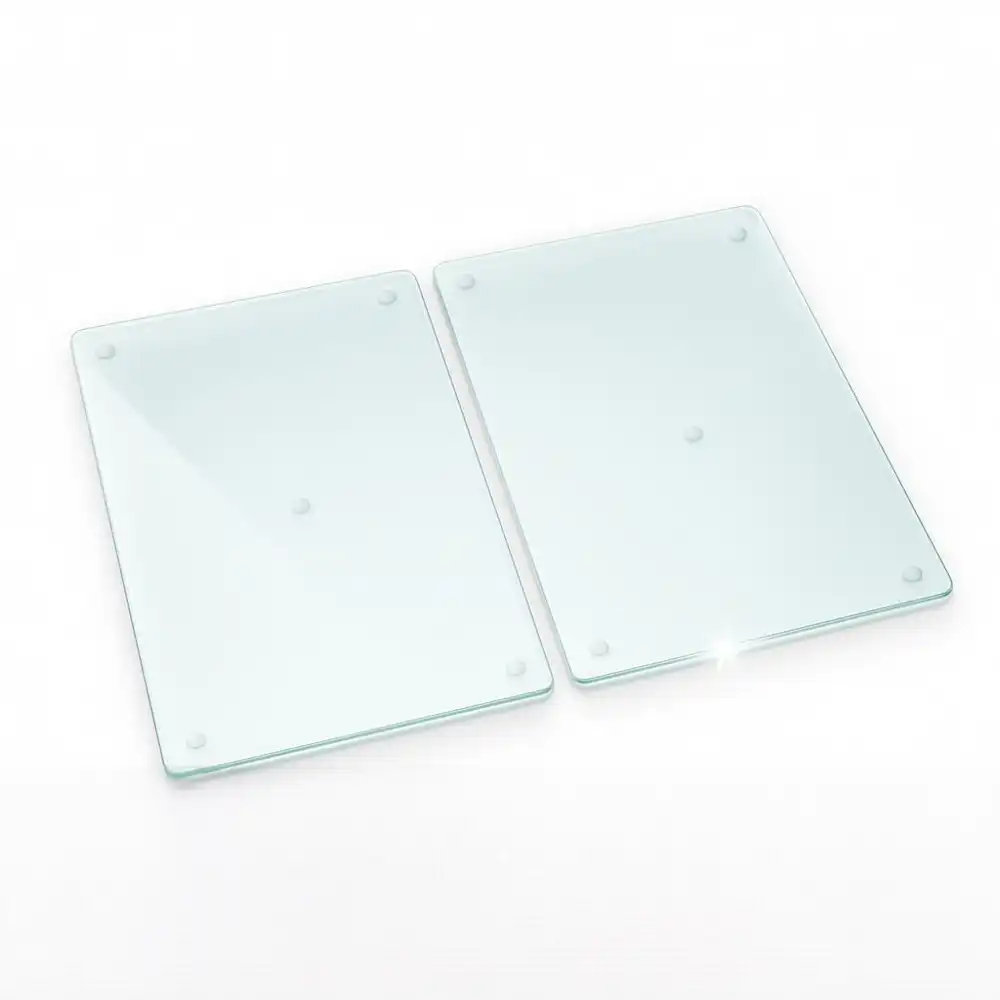 Tocător de bucătărie dublu transparent