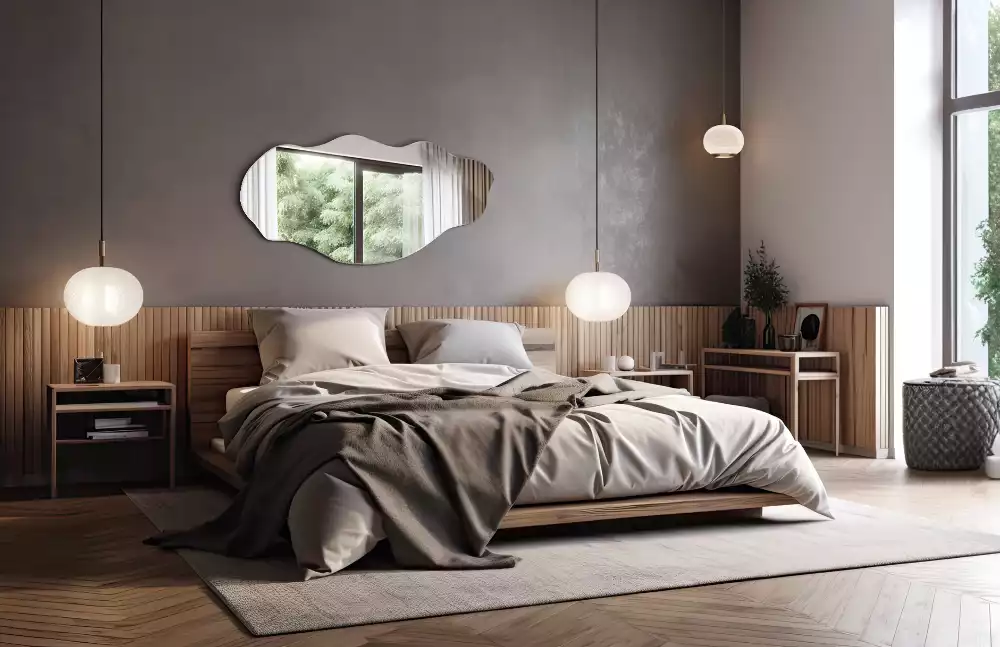 Oglindă decorativă cu formă neregulată