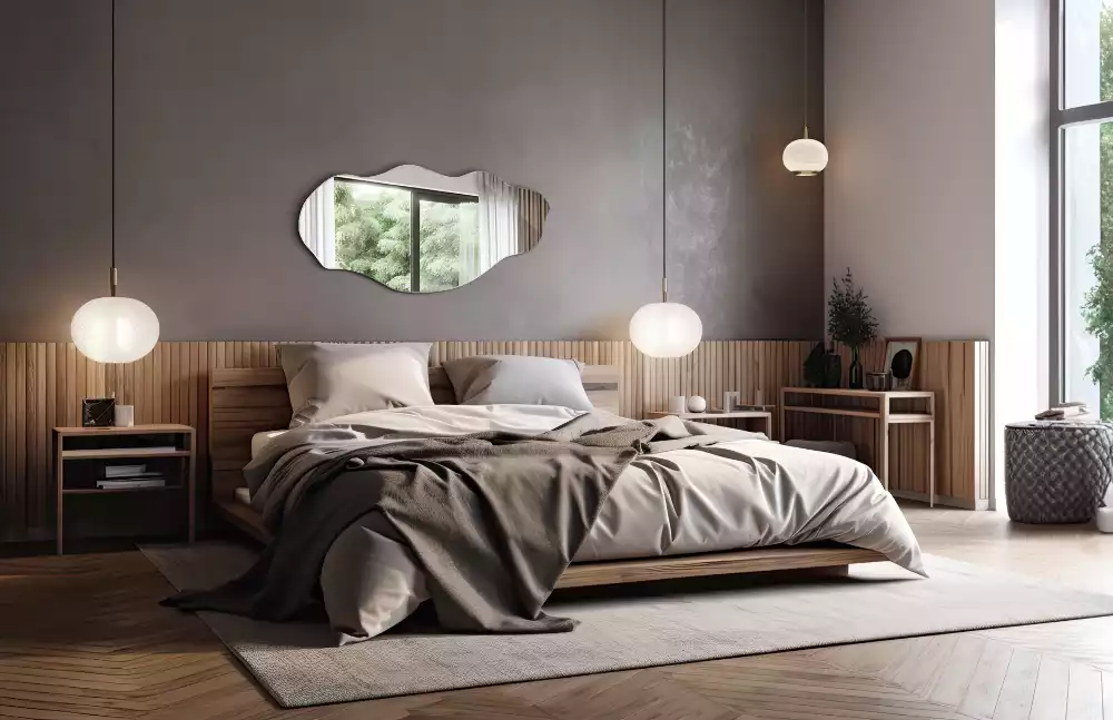 Oglindă decorativă cu formă neregulată