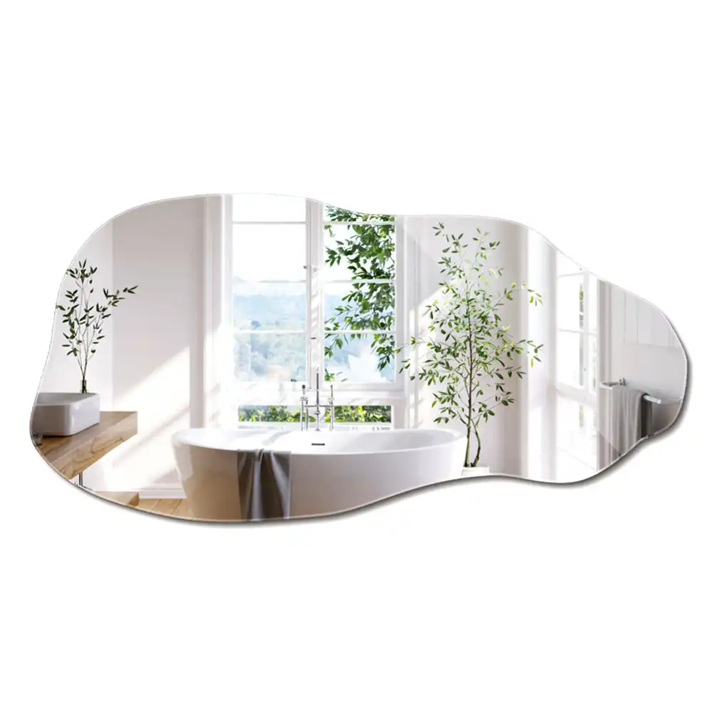 Oglindă decorativă suspendată cu formă asimetrică
