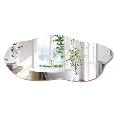 Oglindă organică modernă cu iluminare LED suspendată