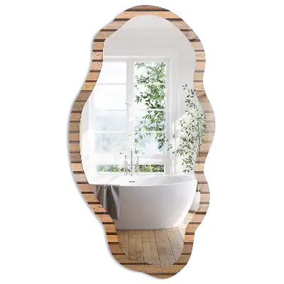 Oglindă decorativă cu formă neregulată și imprimeu Meleg Vonalak