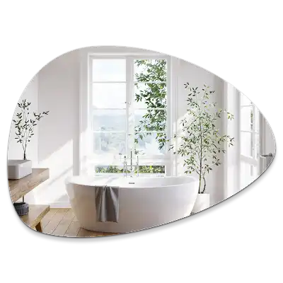 Oglindă decorativă de perete în formă de ou