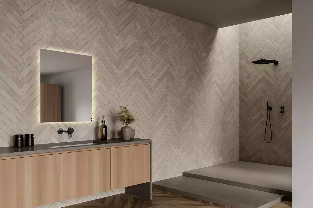 Oglindă pătrată modernistă cu iluminare LED