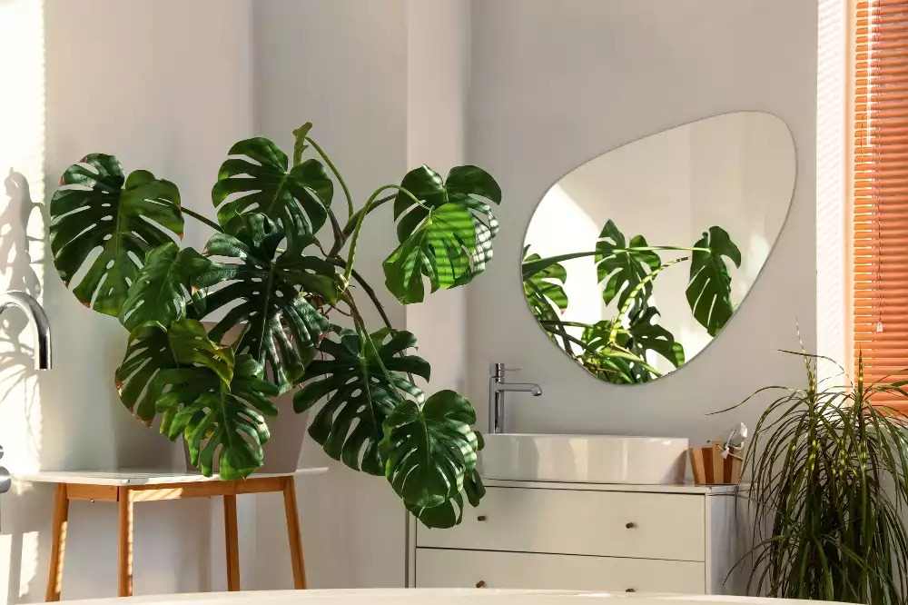 Oglindă decorativă suspendată cu formă organică