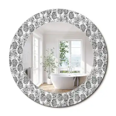 Oglindă decorativă rotundă cu design ananas