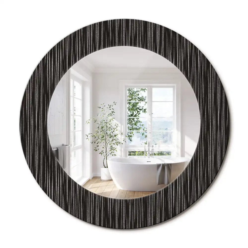 Oglindă decorativă rotundă cu design abstract