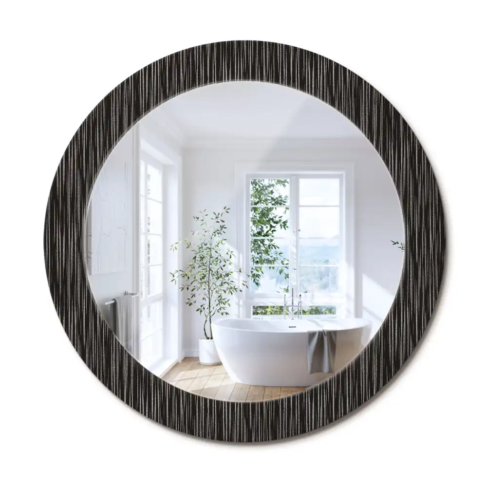Oglindă decorativă rotundă cu design abstract