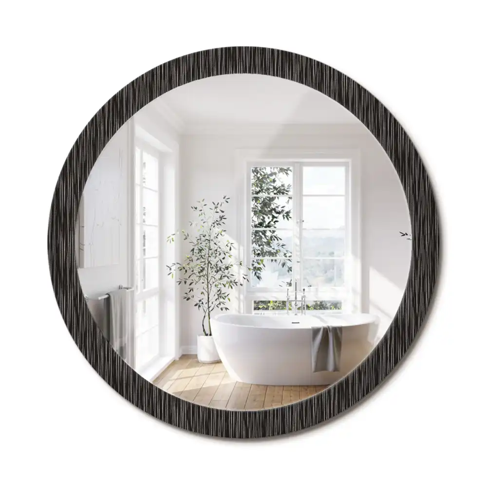Oglindă decorativă rotundă cu design abstract