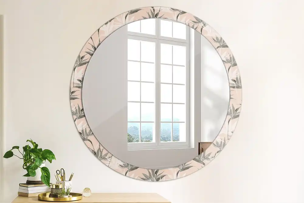 Oglindă rotundă decorativă de perete Streliția