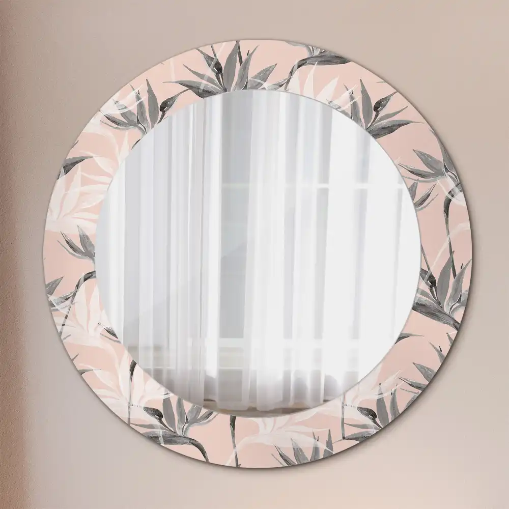Oglindă rotundă decorativă de perete Streliția