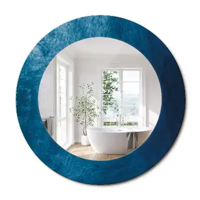 Oglindă rotundă decorativă cu design de artă abstractă pentru perete