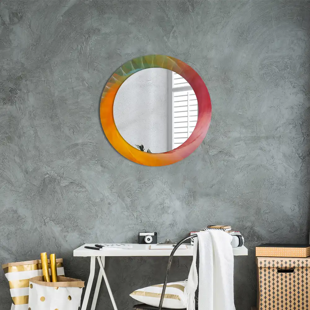 Oglindă rotundă decorativă pentru perete
