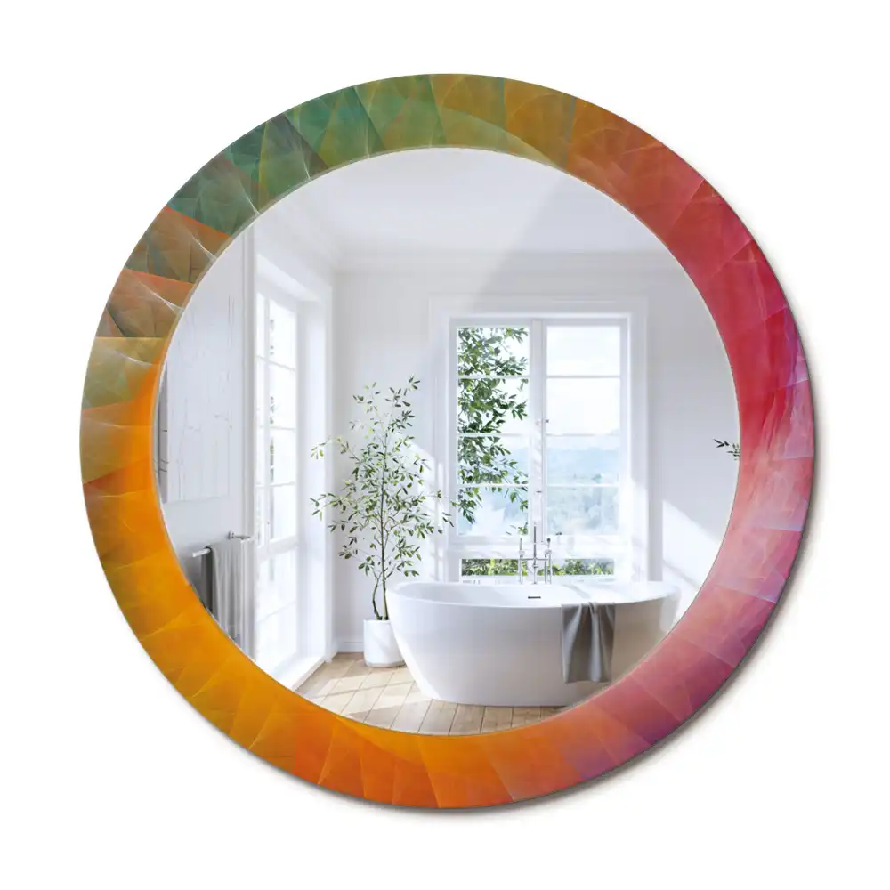 Oglindă rotundă decorativă pentru perete