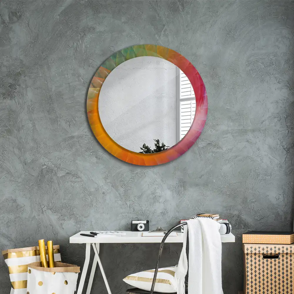 Oglindă rotundă decorativă pentru perete