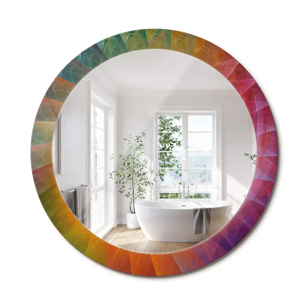 Oglindă rotundă decorativă pentru perete