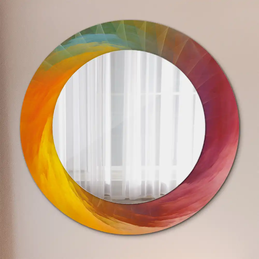 Oglindă rotundă decorativă pentru perete