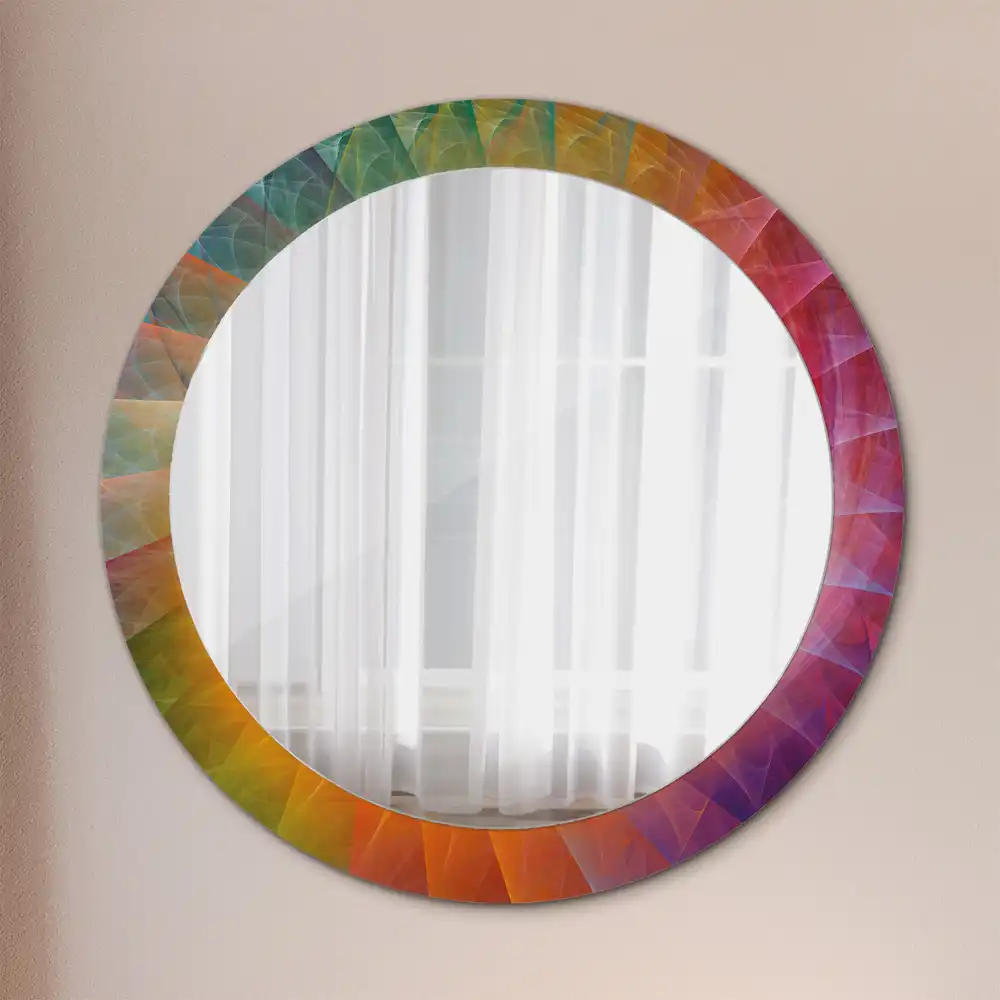 Oglindă rotundă decorativă pentru perete