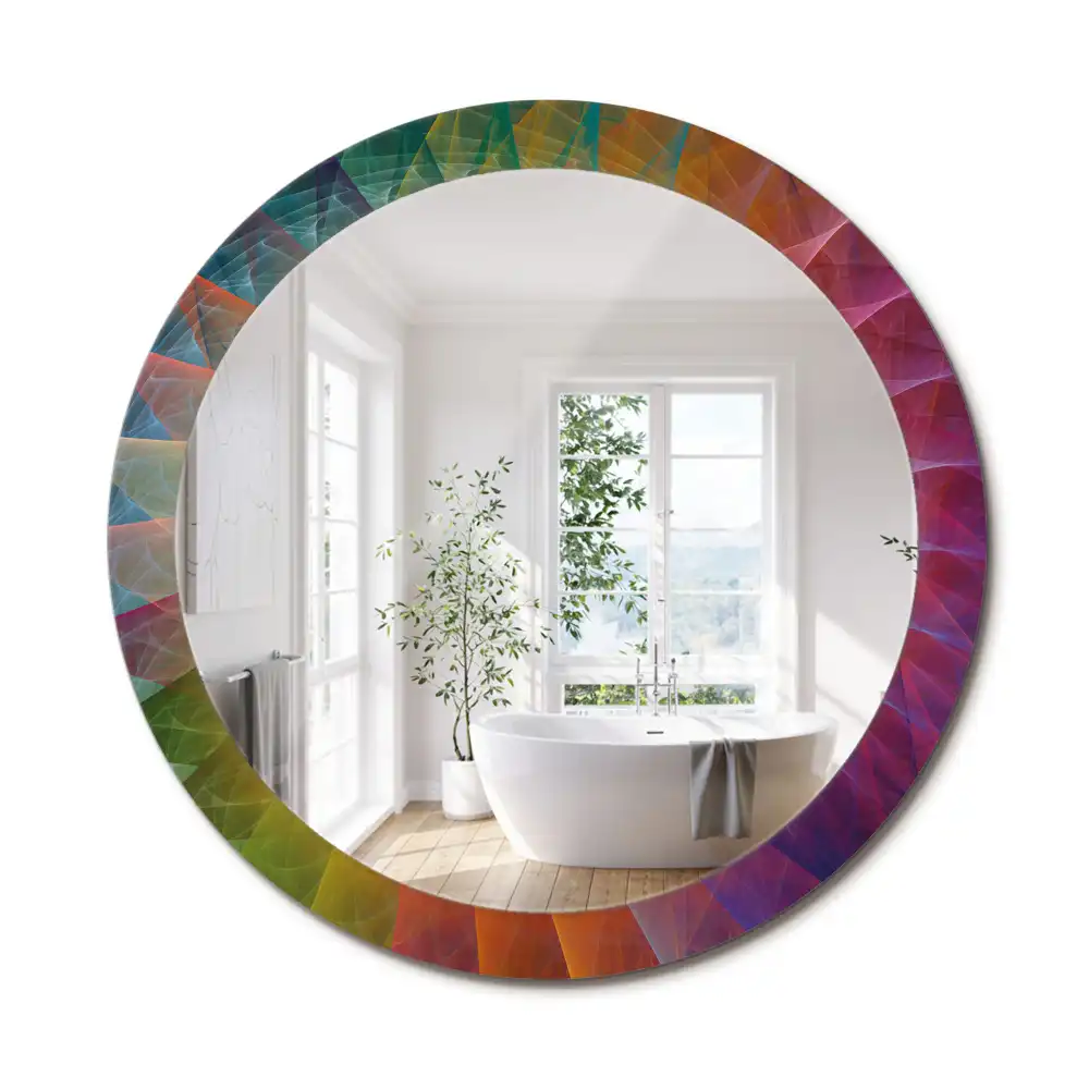 Oglindă rotundă decorativă pentru perete