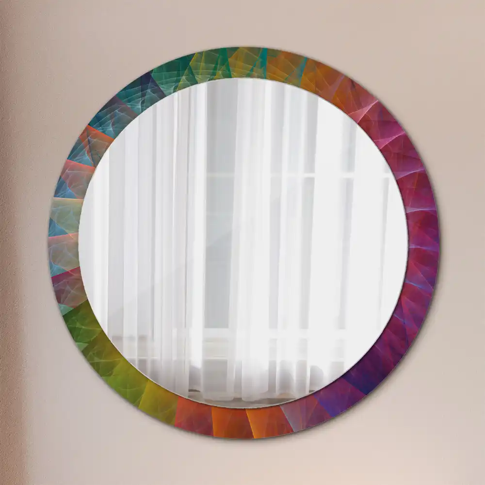 Oglindă rotundă decorativă pentru perete