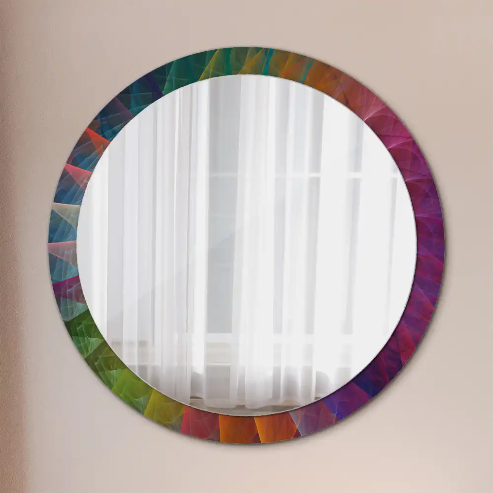 Oglindă rotundă decorativă pentru perete