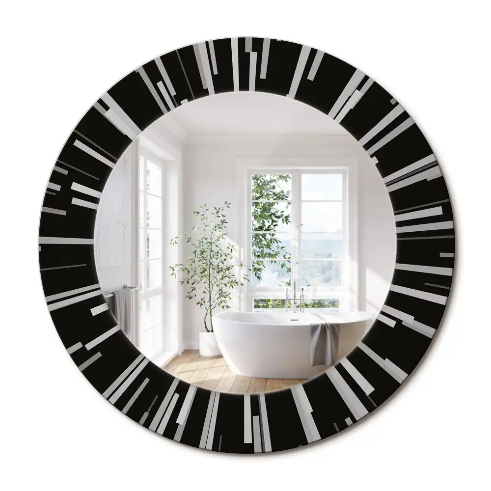Oglindă decorativă rotundă cu design radiant