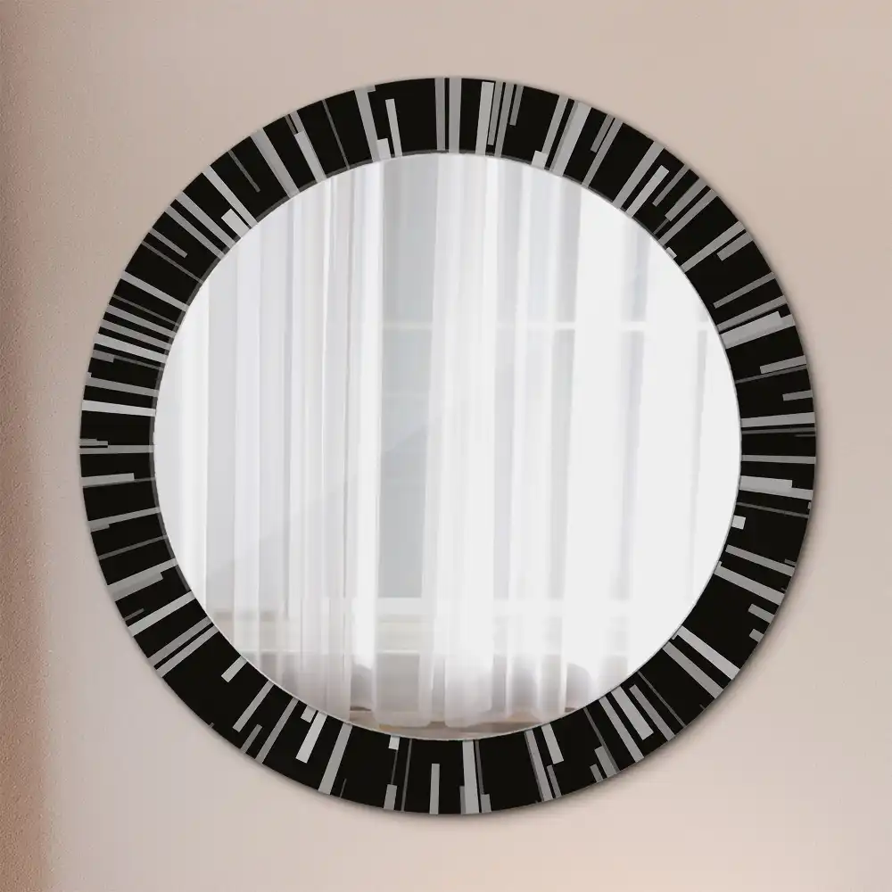 Oglindă decorativă rotundă cu design radiant