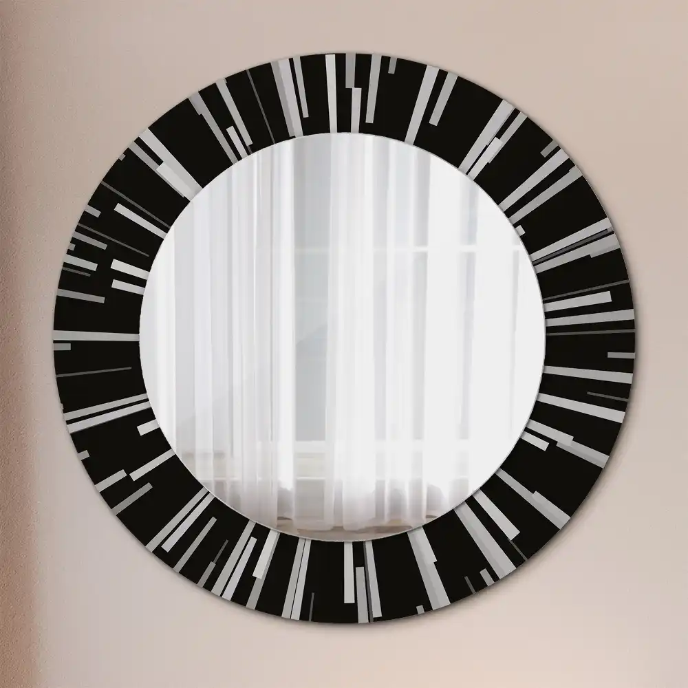 Oglindă decorativă rotundă cu design radiant