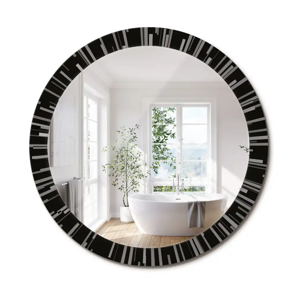 Oglindă decorativă rotundă cu design radiant