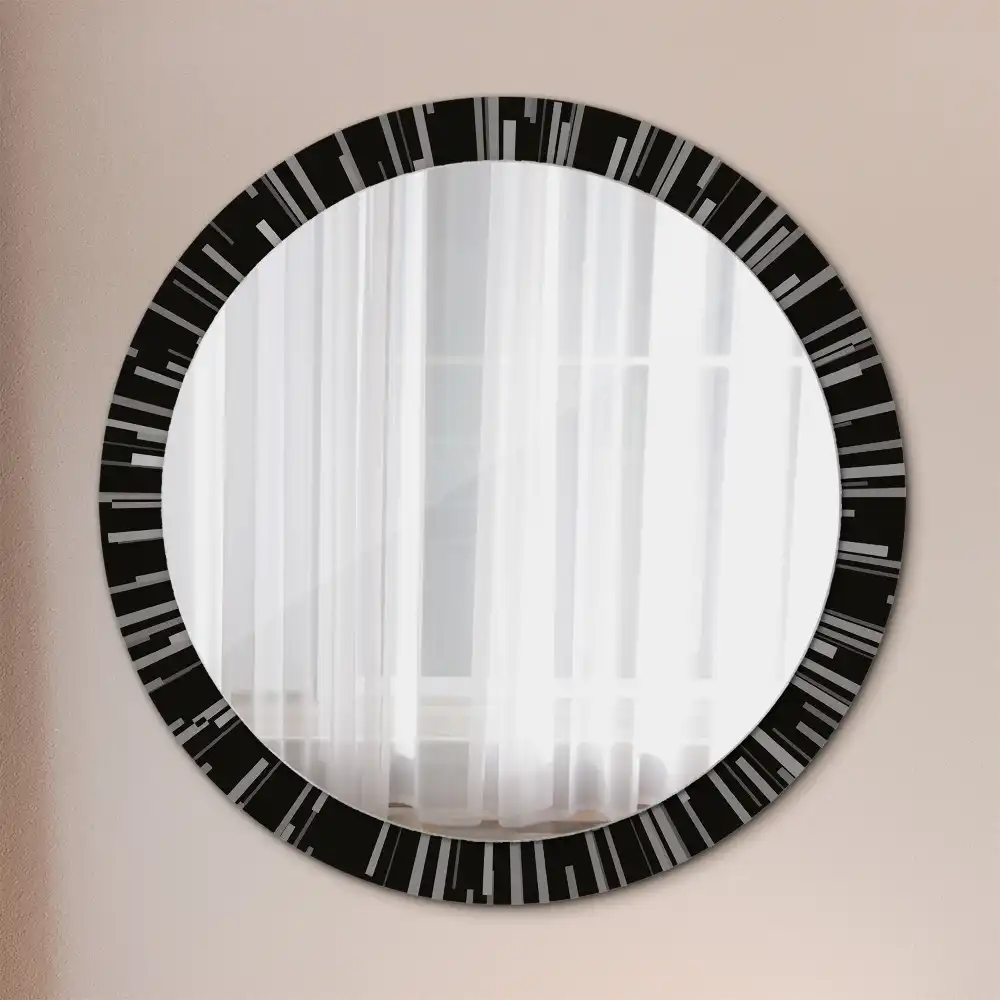 Oglindă decorativă rotundă cu design radiant