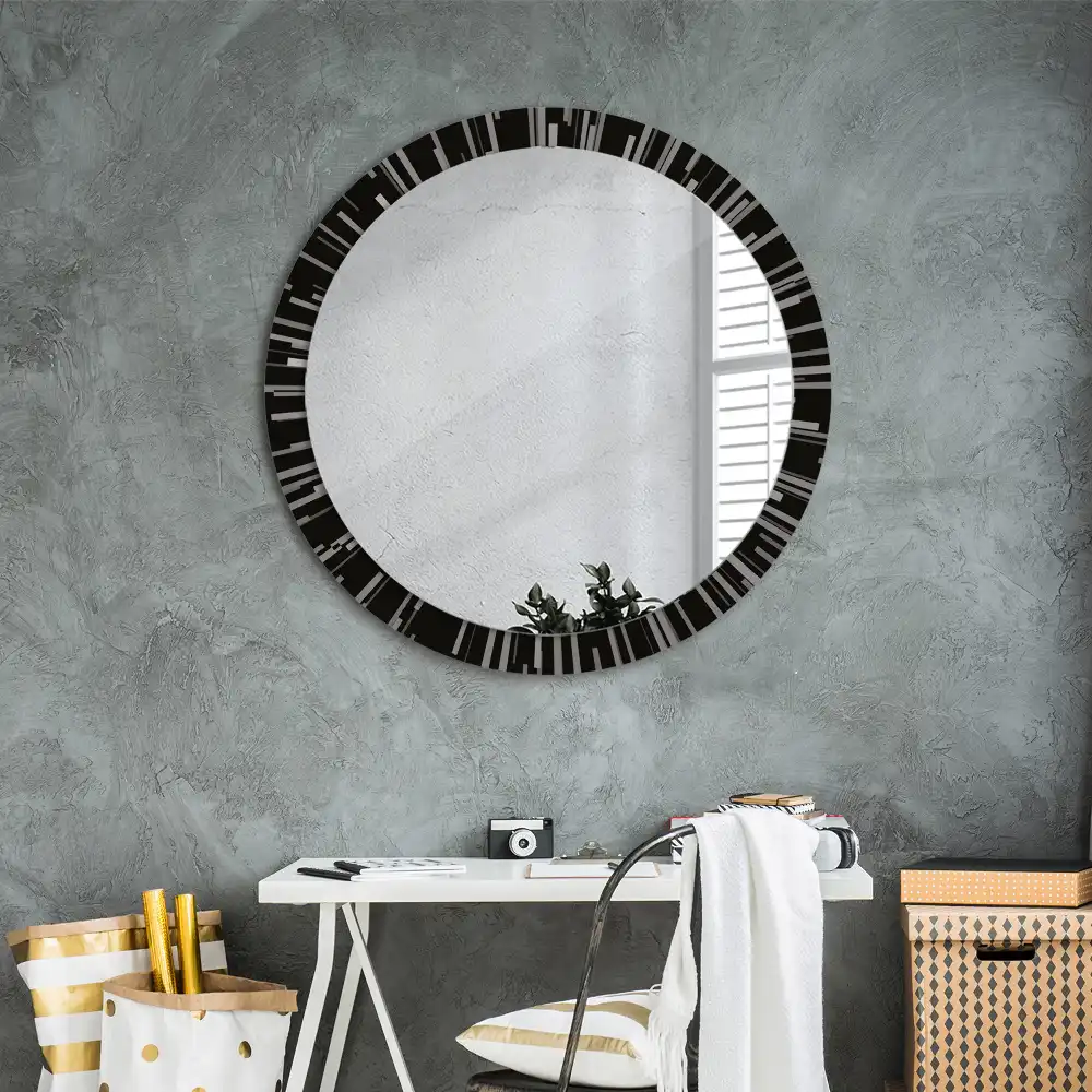 Oglindă decorativă rotundă cu design radiant