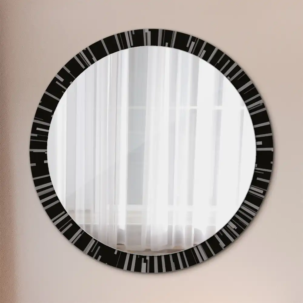 Oglindă decorativă rotundă cu design radiant