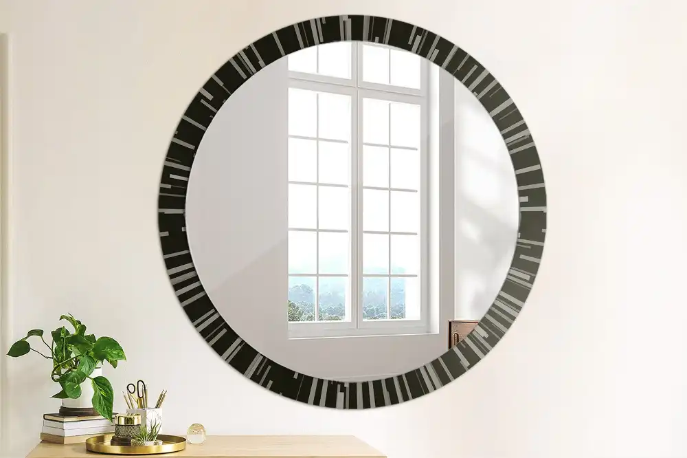 Oglindă decorativă rotundă cu design radiant