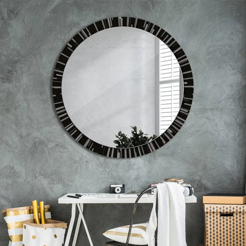 Oglindă decorativă rotundă cu design radiant