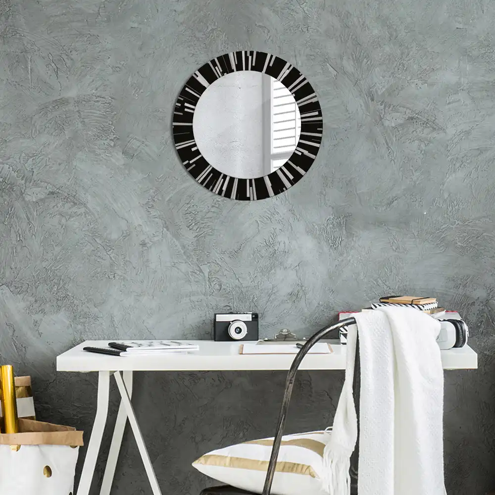 Oglindă decorativă rotundă cu design radiant