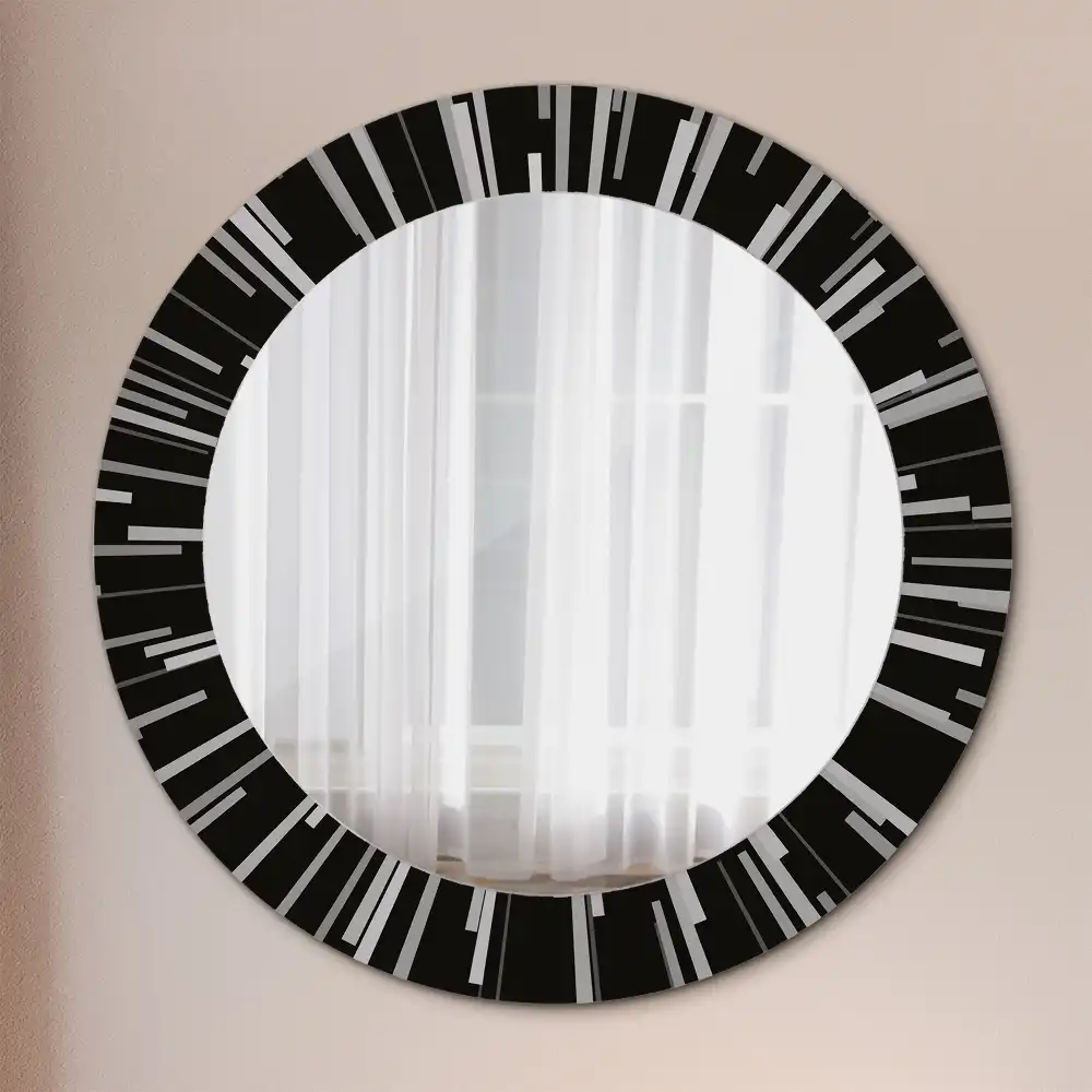 Oglindă decorativă rotundă cu design radiant