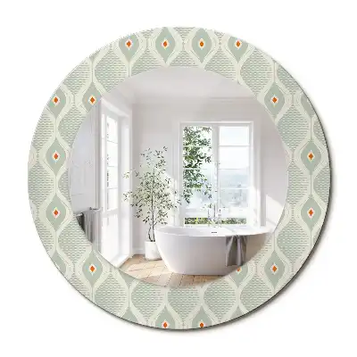 Oglindă rotundă decorativă cu design vintage clasic