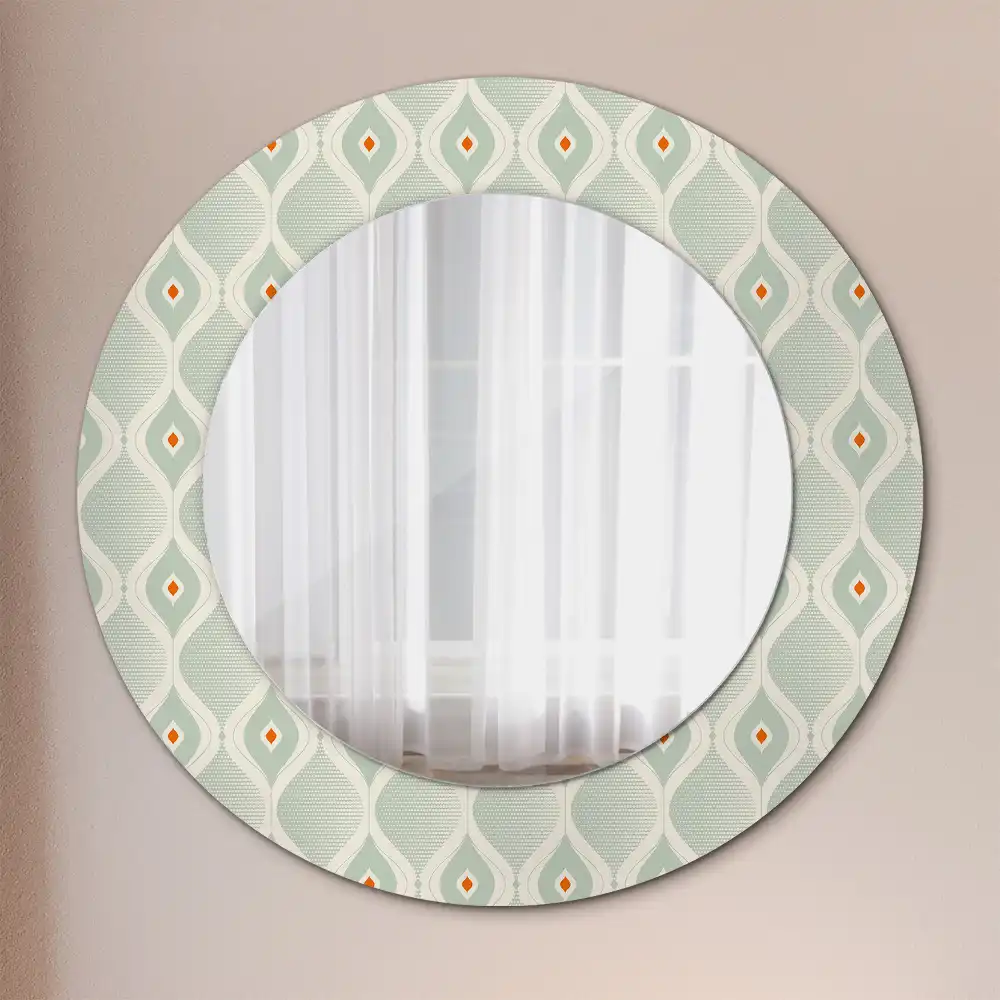 Oglindă rotundă decorativă cu design vintage clasic