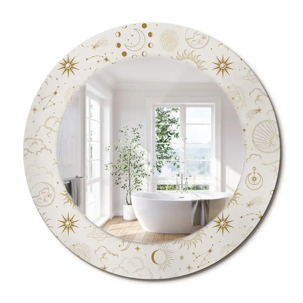 Oglindă rotundă decorativă model Mistic