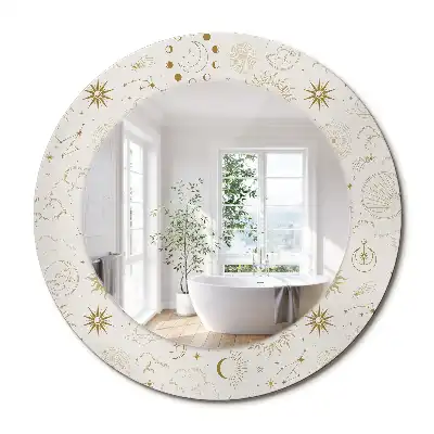 Oglindă rotundă decorativă model Mistic