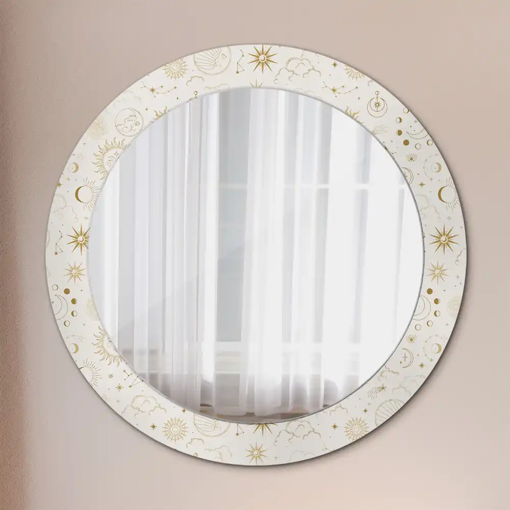 Oglindă rotundă decorativă model Mistic