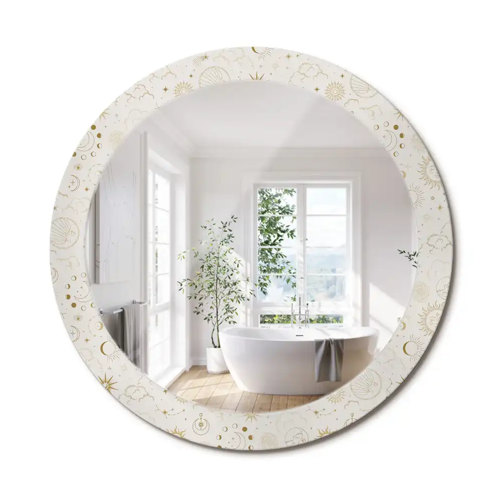 Oglindă rotundă decorativă model Mistic