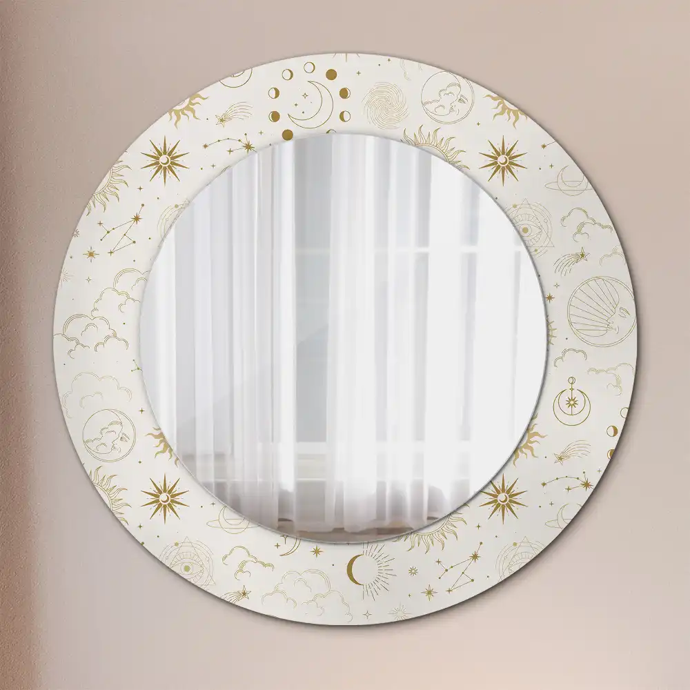 Oglindă rotundă decorativă model Mistic