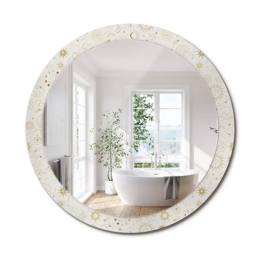 Oglindă rotundă decorativă model Mistic