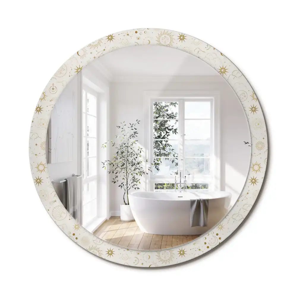 Oglindă rotundă decorativă model Mistic