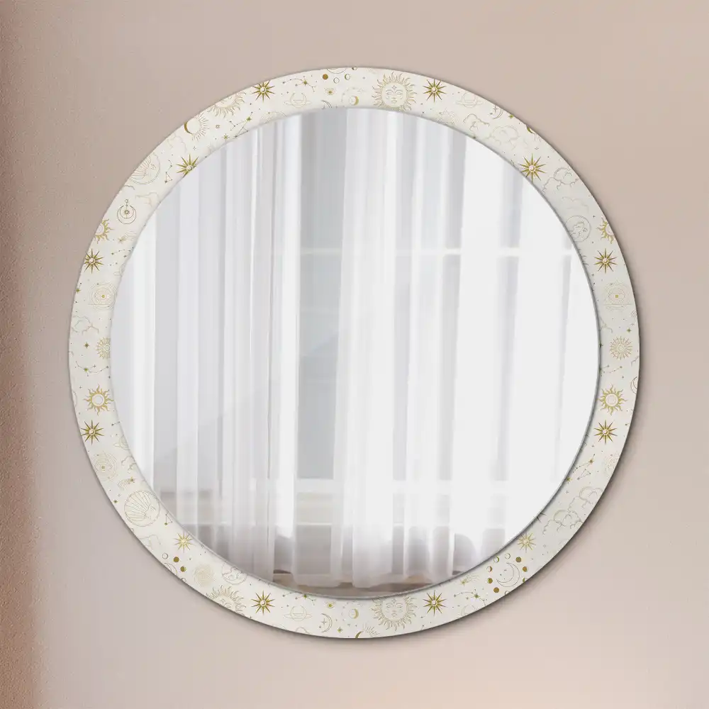 Oglindă rotundă decorativă model Mistic
