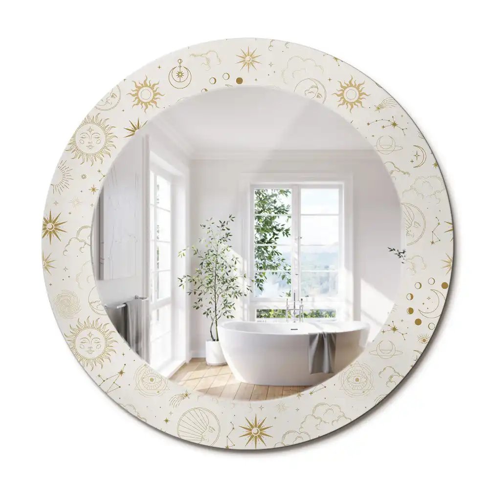 Oglindă rotundă decorativă model Mistic