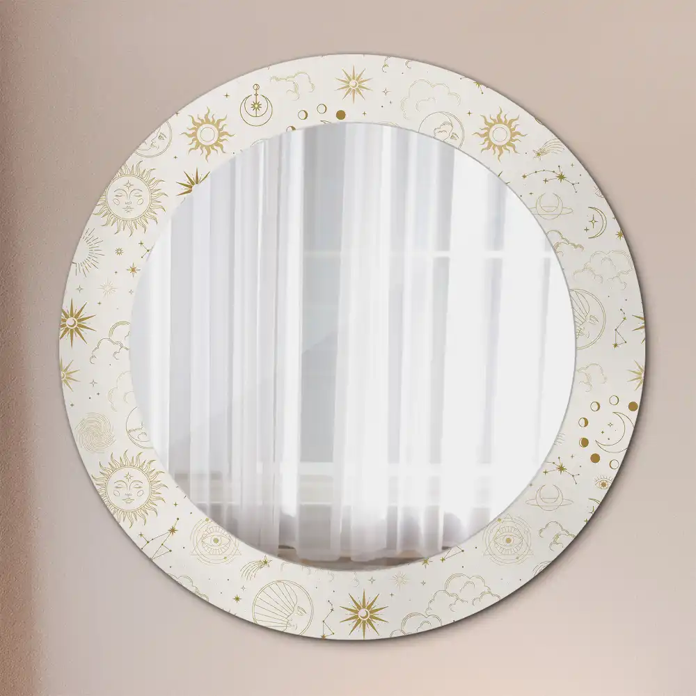 Oglindă rotundă decorativă model Mistic